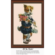 Hi Ya, Toots, Vintage Counted Cross Stitch Pattern (Pattern Only, You Provide the Floss and Fabric)