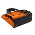 thumbnail image 3 of Lsque Halloween Bats Pattern Leather Rivet Shoulder Bag – Elegant Genuine Leather & Microfiber PU Crossbody with Detachable Adjustable Strap, 3 of 5