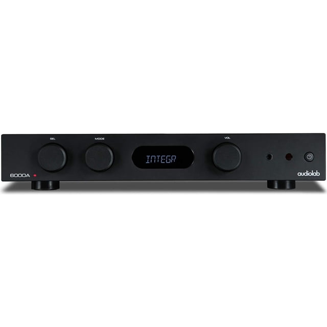 Audiolab 6000A amplificador estéreo integrado de 100 vatios/Bluetooth DAC - Negro