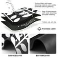 thumbnail image 5 of Black and White Leaf Pattern Diatomaceous Earth Water Absorbent Mat, Anti-Slip Rubber Backing, 15.7" x 11.8", 5 of 11