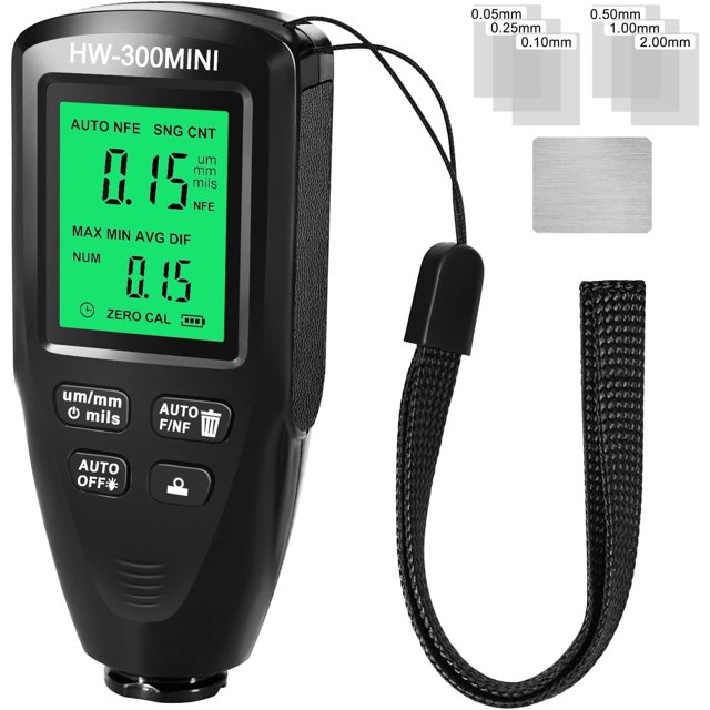 HSHDLDF Paint Thickness Gauge Metal Thickness Meter Automobile Paint Inspection Paint Thickness Gauge Car Coating Thickness Meter for Automobile Paint Inspection Manufacturing Industry Metal Surface
