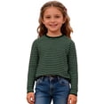 thumbnail image 3 of WOYY Boys Striped Long Sleeve Crewneck T Shirt Casual Unisex Pullover T-Shirt, Sizes 3-14, 3 of 5