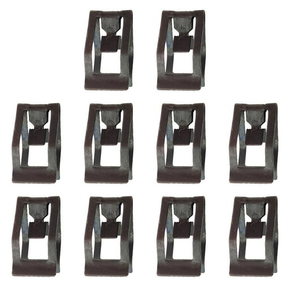 Wmool 10Pcs Car Accessories Console Dash Dashboard Trim Metal Retainer Clips Black'