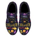 thumbnail image 2 of Three Witches Halloween I Smell Children Shoes Sneakers Black Size 8.5, 2 of 7