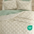thumbnail image 4 of U by Bedsure 3 Pieces Beige Comforter Set, Queen, Boho Tufted Checkered Farmhouse Bedding Comforter Set, 1 Plaid Geometric Comforter and 2 Pillow Shams, 4 of 6