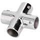 thumbnail image 1 of 4 Way Cross Boat Hand Rail Fitting 316 Stainless Steel Heavy Duty Tube Pipe Connector, 1 of 5