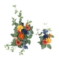thumbnail image 3 of 2 piezas de arco de boda con flores artificiales, guirnalda floral de granja hecha a mano, bienvenida J, 3 of 9