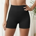 thumbnail image 4 of PEASKJP Women's Bike Shorts High Waist Soft Stretch Yoga Shorts for Bike Running Workout Shorts Black M, 4 of 5