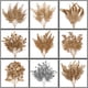 thumbnail image 1 of Venta al por mayor de flores de plata dorada, planta de simulación, arreglo floral, ramo de boda, decoración del hogar, flores falsas de plástico, 1 of 5