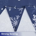 thumbnail image 5 of Christmas Tablecloth, Snowflake Table Cloth, Xmas Waterproof Navy Blue Tablecloths for Dining Kitchen Winter Holiday, Spill-Proof Table Cover for New Year Party Decor, Rectangle 60x120 Inch, Blue, 5 of 6