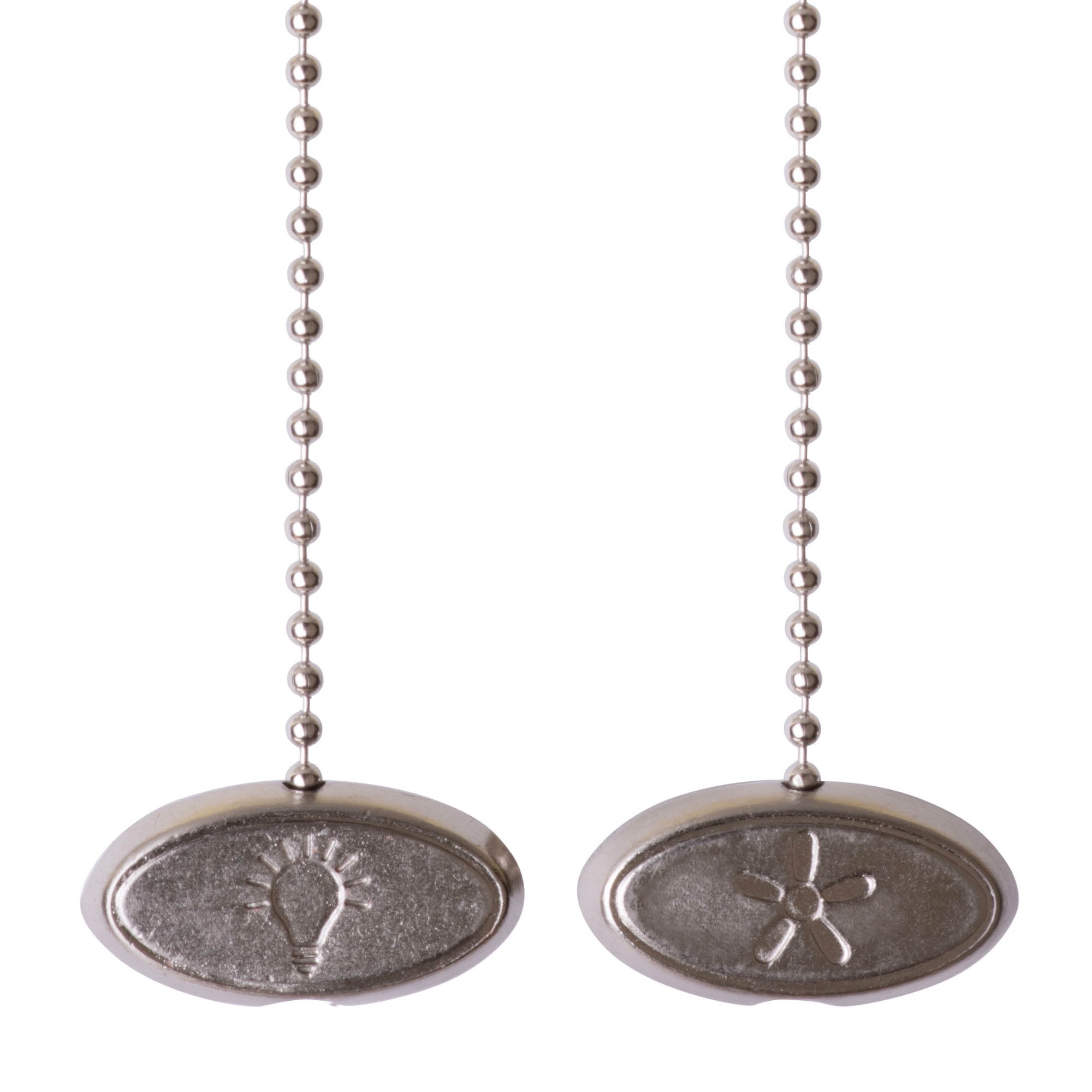 Mainstays 7" Universal Satin Nickel Metal Ceiling Fan Pull Chains