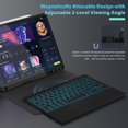 thumbnail image 3 of Funda de teclado Doohowcase Bluetooth retroiluminada para Lenovo M11 11, 3 of 7