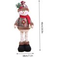 thumbnail image 1 of Juguete de peluche de Navidad, muñeco de Papá Noel retráctil de pie, regalo para decoración de fiestas, decoraciones de jardín, 1 ud. LingWen 9024735467779, 1 of 1
