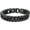 03.Black, variant on ChainsHouse Men's Bracelets Stainless Steel Cuban Link Bracelet for Women, 8mm/12mm/17mm Width 7.5"/8.3"/9" Black Chain Wrist Birthday Holiday Jewelry Gift
