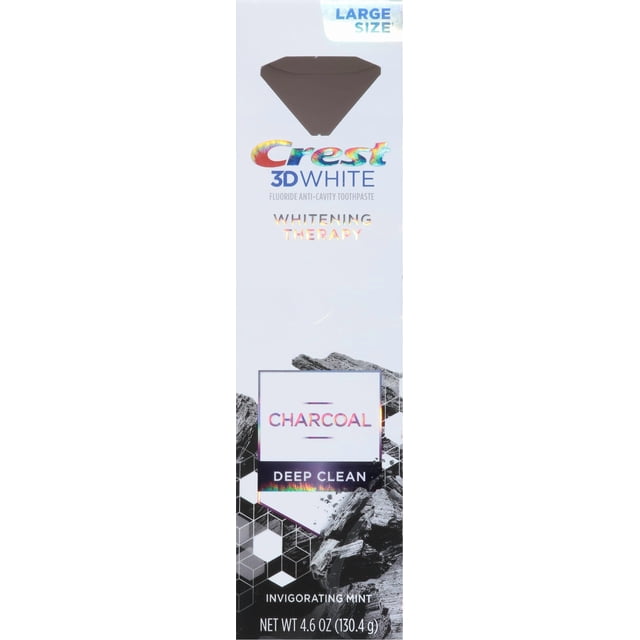 Pasta dental Crest 3D White Carbón Deep Clean 130 g
