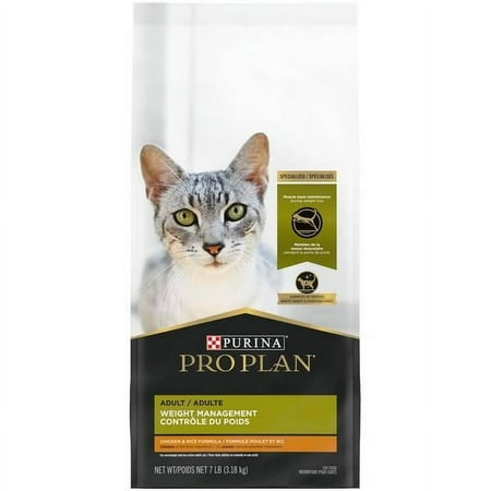 Purina Pro Plan Weight Control Dry Cat Food, Chicken and Rice Formula 7 lb