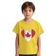 thumbnail image 3 of RXIRUCGD 2025 Summer Clothes for Kids Toddler Kids Boys Girls T-shirt Imprimé Feuilles d'Érable Mode Mignon Col Rond Manches Courtes, 3 of 8