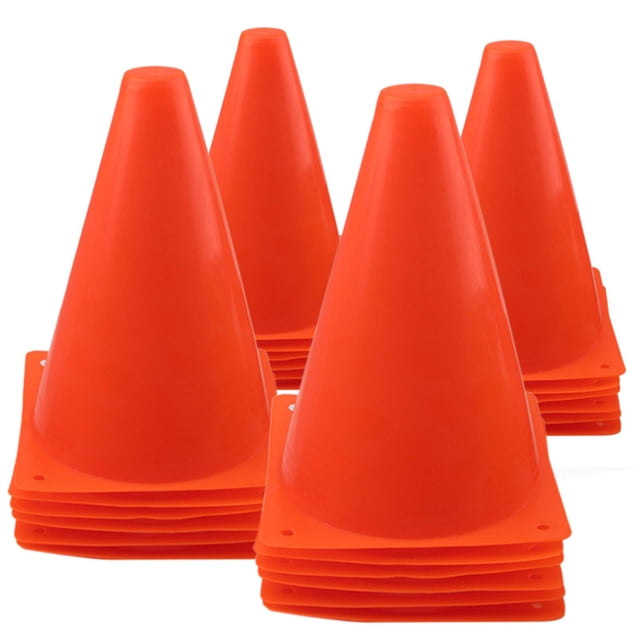 Traffic Cones Mirepty Sport Training, 7 pulgadas, 24 unidades, color naranja