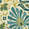 thumbnail image 2 of Unknown 12x12 White Modern Wood Framed Museum Art Print Titled - Peacock Paisley II, 2 of 4
