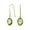 Olive-Green, variant on Womens Genuine 10K Gold Aquamarine Dangle Earrings with Faceted Briolette Gemstone