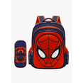thumbnail image 1 of Estudiante Mochila Infantil Spider-man Con Estuche Lápices Azul Oscuro Mochila Escolar Impermeable Para Niños, 1 of 4