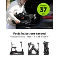 thumbnail image 6 of ScootNGo 39 lbs Ultra Lightweight Foldable Mobility Scooter for Seniors & Adult - Airline Approved, 4-Wheel Electric Travel Scooter, Red, 6 of 10