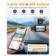thumbnail image 3 of Dash Cam GKU 4K, 3 canales, 5.8 GHz, WiFi, GPS, 64 GB, modo de estacionamiento las 24 horas, 3 of 8