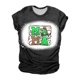 thumbnail image 1 of Mujeres Casual Béisbol Mamá Tie-dyed Impreso Manga corta Cuello redondo Pullover Blusa Camiseta Tops OAVQHLG3B Store lin121212, 1 of 5