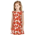 thumbnail image 1 of Balery Tomatoes Camisón de princesa para niñas, pijama de algodón con mangas abullonadas, suave y bonito.-Small, 1 of 6