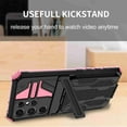 thumbnail image 3 of Decase Phone Case for Samsung Galaxy S22 Ultra Heavy Duty Cover With Slim Credit Card Holder Kicktand Hybrid Mobile Slot Rugged Case For Galaxy S22 Ultra, Pink, 3 of 7