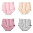 thumbnail image 2 of Delayuji Women's Panties Solid Color Patchwork Underpants High Waisted Womens Underwear, 2 of 4