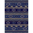 thumbnail image 2 of Mayberry Rug Hearthside Star Valley Navy Lodge Area Rug 2'3"x7'7" 8' Runner, 2 of 2