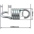 thumbnail image 1 of 4quot; Columpio de muelle para silla de hamaca de alta resistencia, ganchos de suspensión de muelle para saco de boxeo, 2 paquetes Afortunado Sencillez, 1 of 3