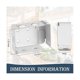 thumbnail image 4 of Soporte de montaje de caja, 1 Juego para persianas de ventana de Color blanco, soporte de barandilla, 4 of 5