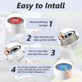 thumbnail image 3 of 2 Pack - SAKEGDY Kilo Filter Compatible with Afloia KILO, KILOPLUS, KILOPRO, MIRO, MIRO PRO Air Purifier and Cuckoo CAC-I0510FW Air Purifier, 3-IN-1, 3 of 9