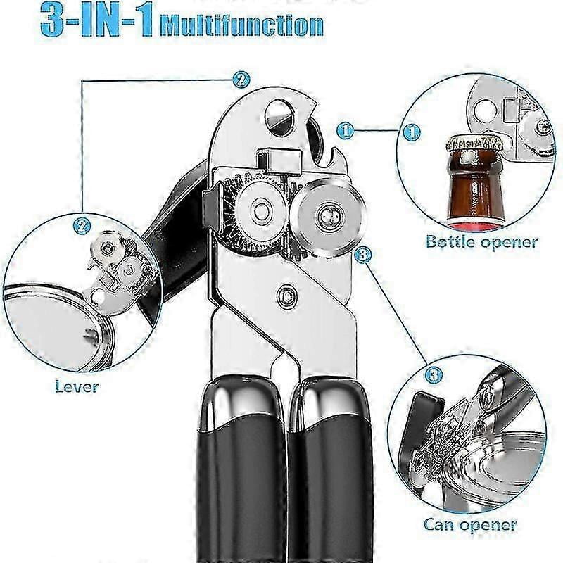 Box Can Opener, Durable Cut Stainless Steel Heavy Duty Kitchen Opener With A Smooth Smooth Edge