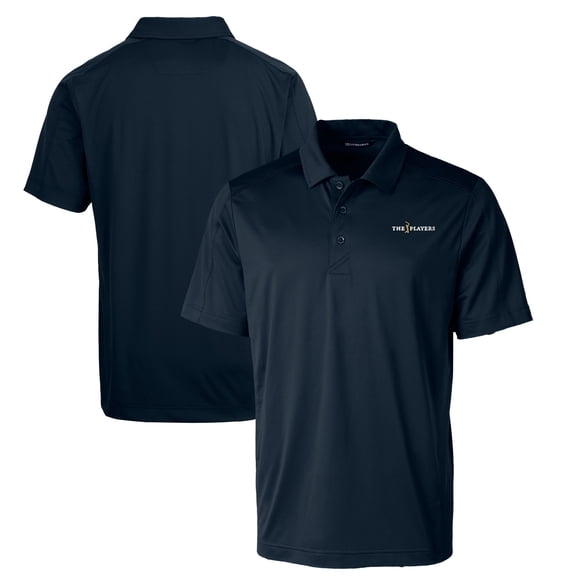Men's Cutter & Buck Navy THE PLAYERS Big & Tall DryTec Prospect Textured Stretch Polo