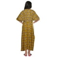 thumbnail image 3 of Moomaya Womens Long Maternity Kimono Sleeves Button Down Maxi Dress Kaftan, 3 of 5