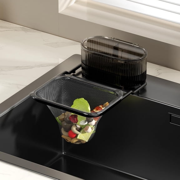 Kitchen Sink Filter Set In Black Color For Efficient Debris Removal