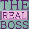 thumbnail image 3 of CafePress - The Real Boss Womens Comfort Colorsâ® Shirt - Womens Comfort Colors® Shirt, 3 of 4