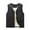 Black, variant on Men's Sports Warm Padded Vest (Navy XXXXL)
