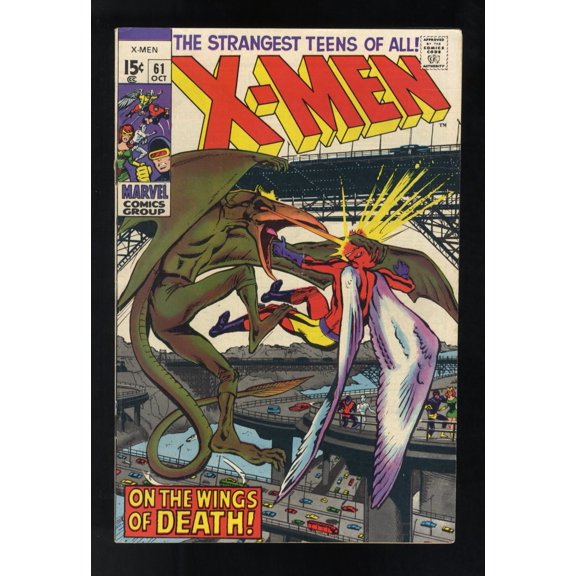 Collectible X-Men #61 FN/VF 7.0 2nd Appearance Sauron! Lykos! Neal Adams Cover! Comic Book