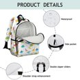 thumbnail image 4 of Colorful Dinosaurs DiverseSilhouettes Pattern Cute School Backpack Bag for School with Padded Back and Adjustable Shoulder Straps 15.25"x11.5"x5.25", 4 of 5