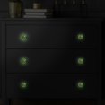 thumbnail image 5 of 4PCS Square Cabinet Fluorescence Knob Glowing in the Dark Furniture Drawer Pulls Handle with Screws Pineapple, 5 of 5