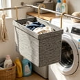 thumbnail image 5 of Byujiro Hanging Laundry Hamper Hook-On Wall Mount Dirty Clothes Storage Basket with Thickened Reinforced Frame, Collapsible Space Saving Garment Organizer Bin, Portable Wash Tote for Bathroom, 5 of 6