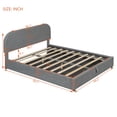 thumbnail image 2 of Harper & Bright Designs Teddy Fleece Queen Size Upholstered Platform Bed with Hydraulic Storage System, Grounded Bed with Thick Fabric, Gray, 2 of 15