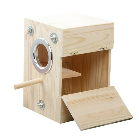 

1Pc Wood Bird Nest Creative Birds Incubator Bird Hatchery Breeding Box