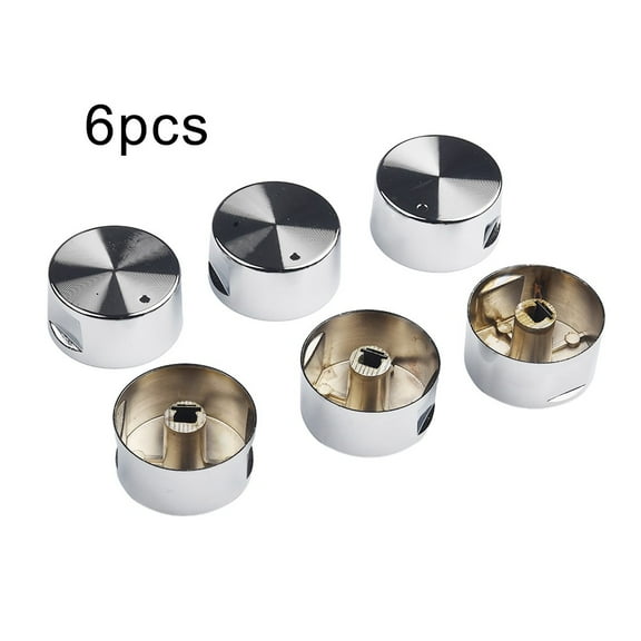 6Pcs Gas Stove Knob Rotary Switch Stove Accessories Alloy Material Handle Gas Stove Kitchen Accessories