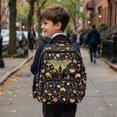 thumbnail image 6 of Xixirimido Kids School Backpack, 17" Large Capacity Bookbag, Multi Pockets School Bag for Boys Girls Teens Preschool Elementary Middle High School, Moth Wildflower Mushroom, 6 of 8