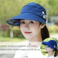 thumbnail image 4 of Foldable Sunscreen Hat Wide Brim Sun Visor Women's Summer Capss, 4 of 9